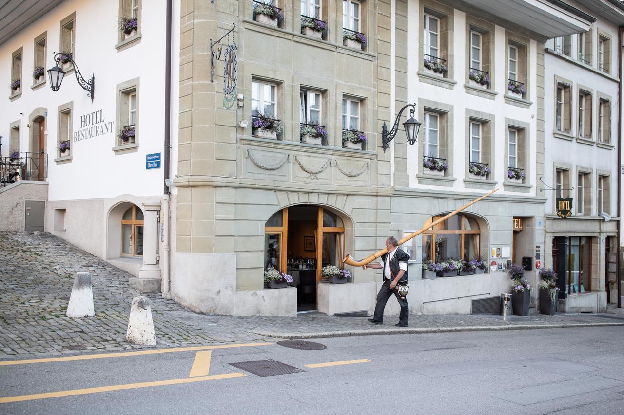 Hotel Restaurant Au Sauvage Fribourg Kültér fotó